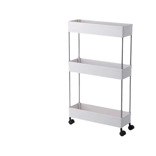 Bathroom storage rack bathroom floor-standing multi-layer sandwich removable storage rack trolley kitchen bedroom storage rack