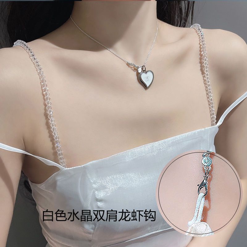 Cordillera de hombro cadena de ropa de abrigo ajustable reemplazable accesorios de diamante de pecho expuestos ropa de perlas