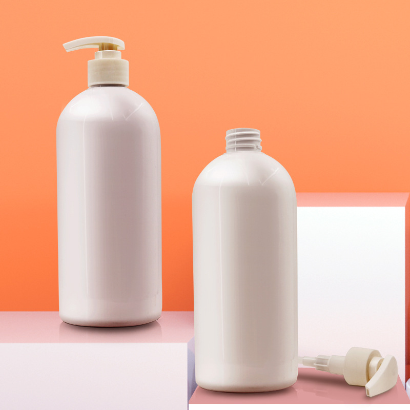 厂家供700ML圆瓶沐浴露瓶1000毫升生姜洗发水瓶子pet塑料瓶子