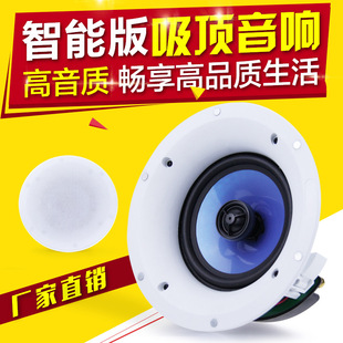 6.5inch Fixed-Resistance Bluetooth Ceiling Speakers, Ceiling Audio, Background Music Ceiling Speakers, Broadcast Ceiling Speakers