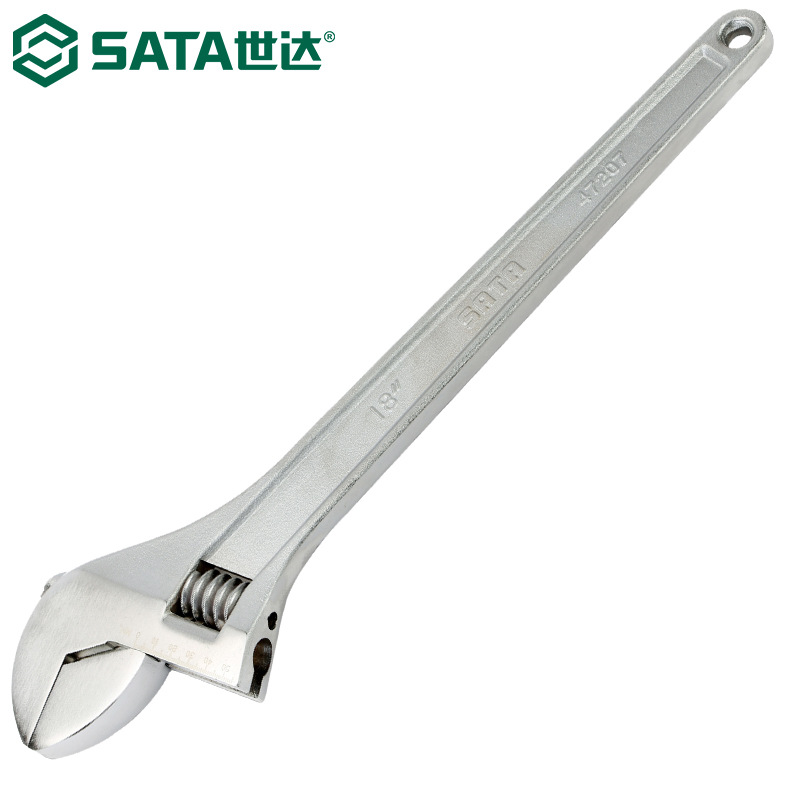 世达47207活动扳手光柄活络扳手活开口扳手18英寸450mm