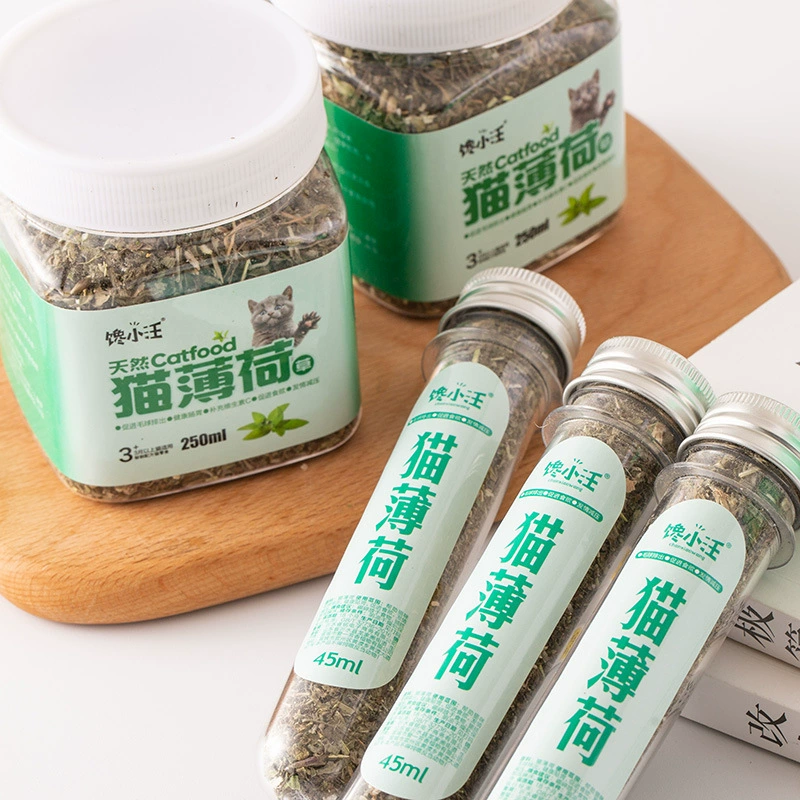 Лакомства для кошек, мятные лакомства для кошек, лакомства для кошек со вкусом мяты, консервированный мятный порошок, оптом в наличии