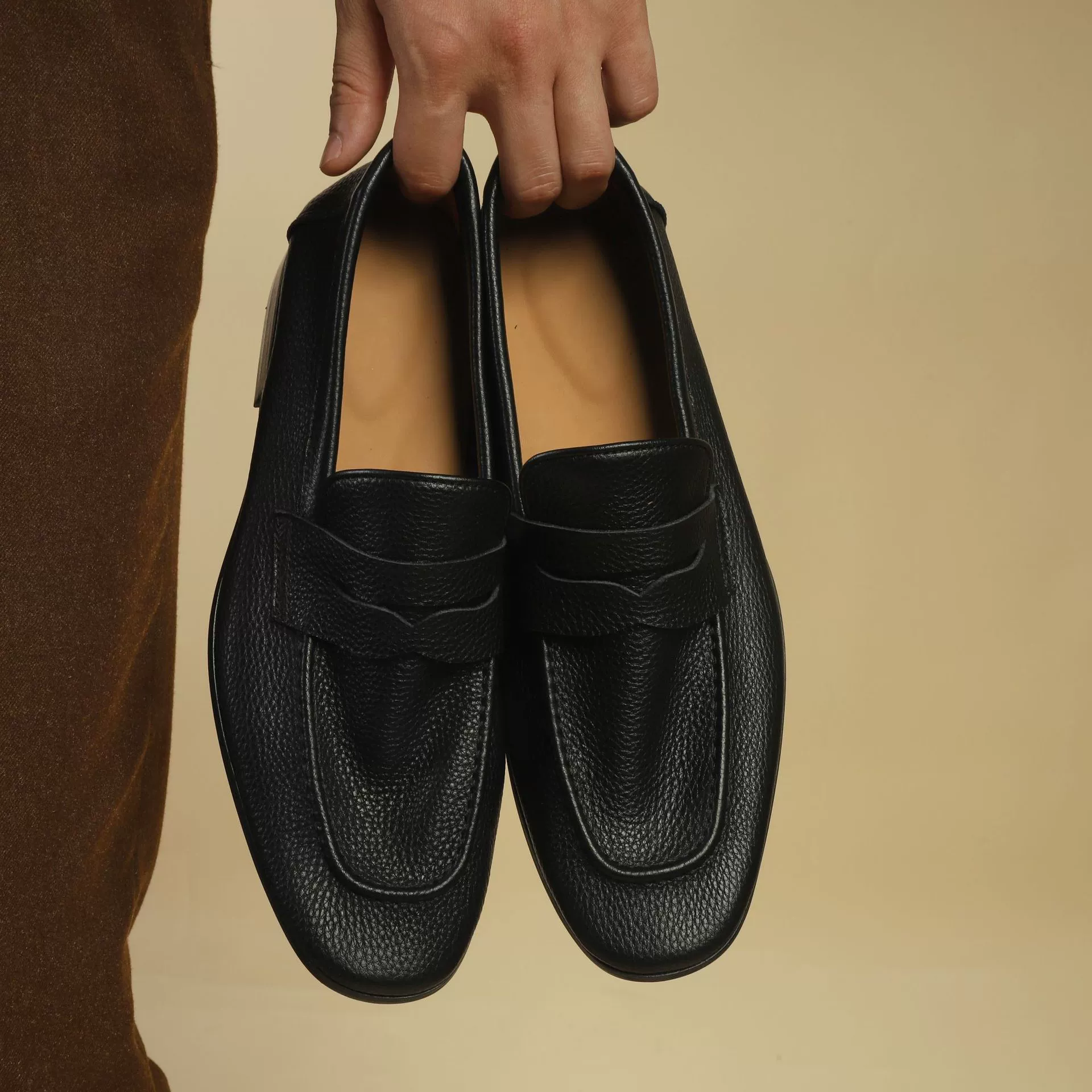 Старый денежный ветер! Ретро кожаные мягкие черные ботинки Lefu мужские оленьие шкуры минималистские кожаные туфли ручной работы для мужчин