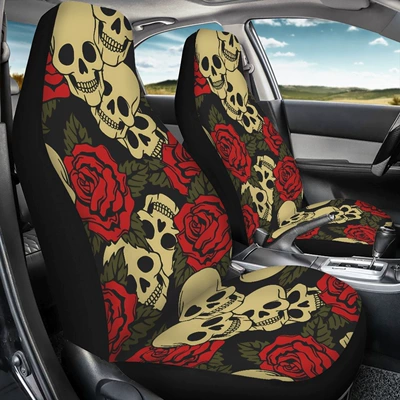Universal seat cover skull patterns, providing seat protection