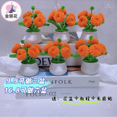 小さな柿の鉢植え手作りDIYツイストスティック素材パッケージ