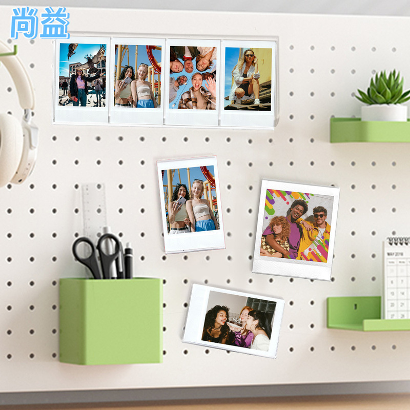 Polaroid 3inch /Sq/Wide/Polaroid/ 6inch Photo Acrylic Magnetic Photo Frame, Assembled Refrigerator Magnet as You Like