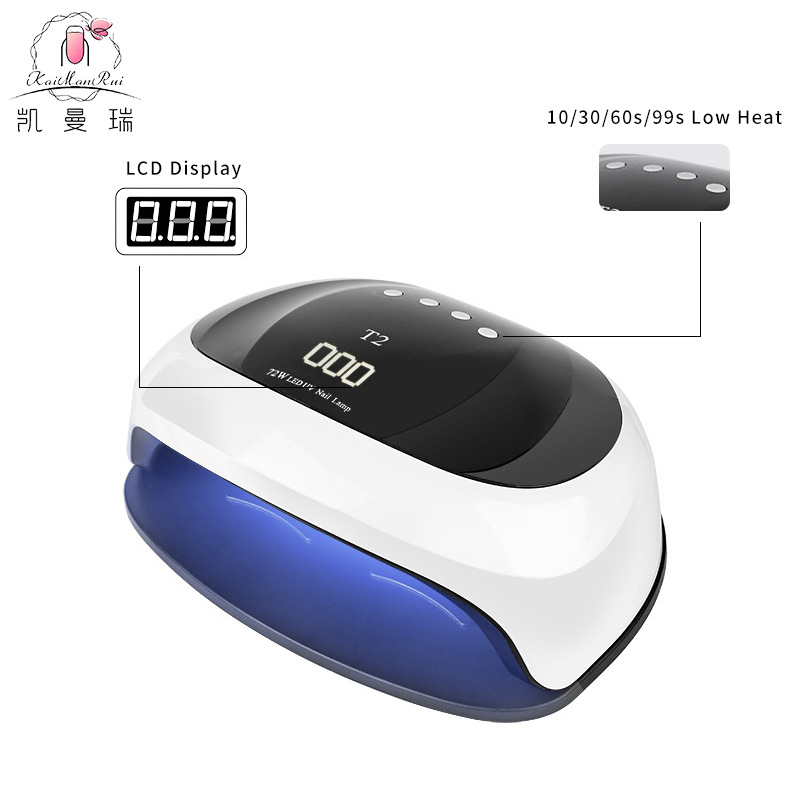 Lámpara de uñas transfronteriza con cuatro niveles de inteligencia, gran espacio para ambas manos, máquina de fototerapia de uñas, gran capacidad, lámpara de fototerapia de alta potencia al por mayor