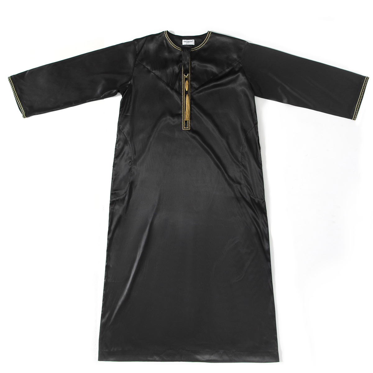 Pánské oblečení, pánská abája z Blízkého východu, jednoduchý muslimský kaftan_voghion.com