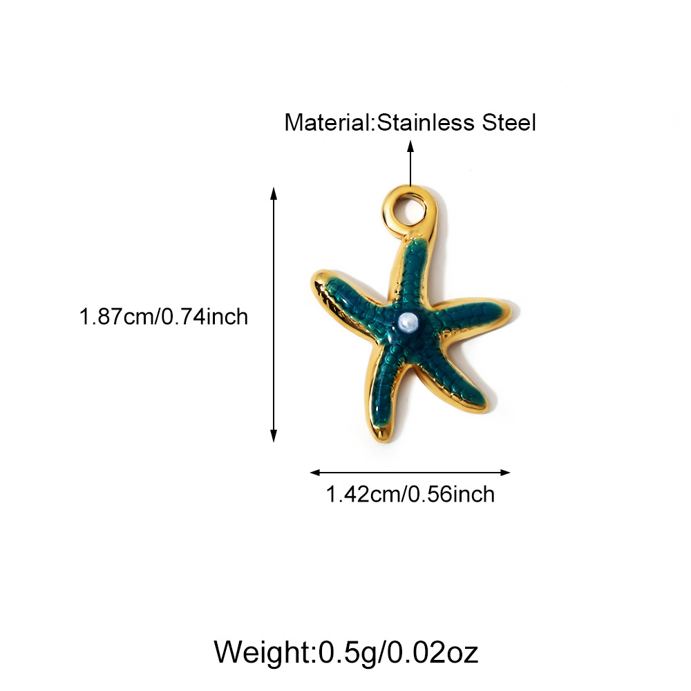 4g Weight Pendant Jewelry Making Type Charms Classification 1 Piece Quantity 304 Stainless Steel Material Shell Pattern All Seasons Season Polished Finish Plating Design Beach Style 1 Piece 304 Stainless Steel Shell Polished Pendant Charms 35