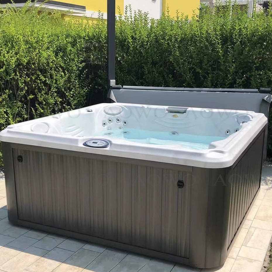 Baños de acrílico bañera al aire libre piscina de masaje piscina spa villa spa jacuzzi independiente