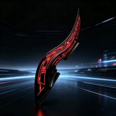 Car Modification Parts: New Arc Light Speed-Type Flow-Venting Fin, Dragon Horn Type, Luminous Car Universal Roof Decoration, Supplied by Manufacturer (Other Car Modifications) - black-regular-style