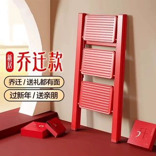 家用小梯子折叠梯子家用多功能人字梯楼梯凳子室内折叠花架梯乔迁