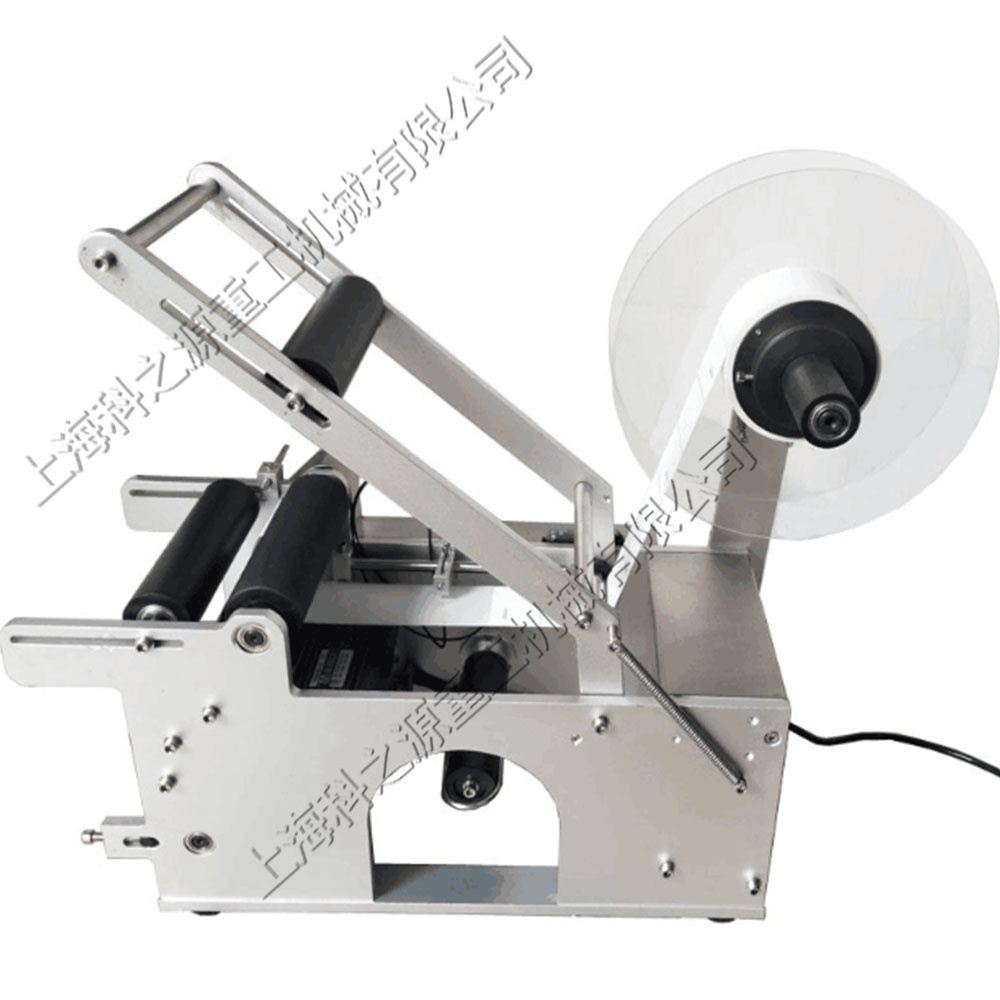 半自动圆瓶贴标机 圆罐药瓶标签粘贴机 小型台式不干胶贴标设备