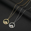 Fashionable pendant stainless steel, trend necklace