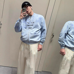 毒家现货正确版本AC家2025新款印花做旧拉链卫衣宽松版型男女同款