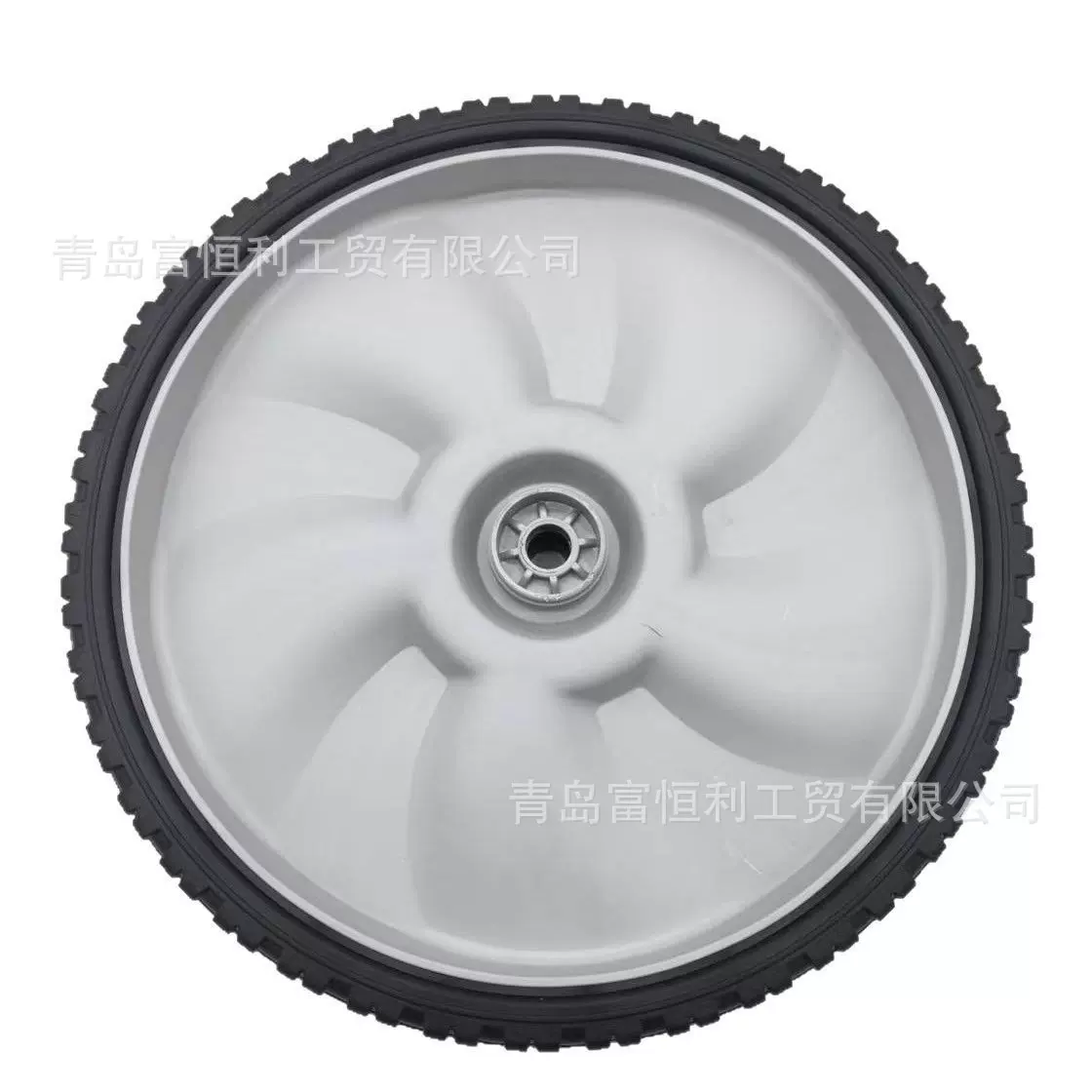 11寸割草机塑料轮手推式草坪机通用替换轮清洗机喷涂机实心轮胎