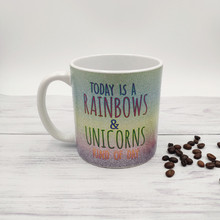 定制20OZ陶瓷马克杯荧光水杯整版印花大容量水杯出口中东俄罗斯