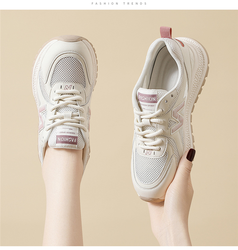 Giày sneaker nữ đế dày lưới thoáng khí mùa hè 2025 — Màu sắc thẻ JST 7150m, JST 7150m Tím chi tiết 5