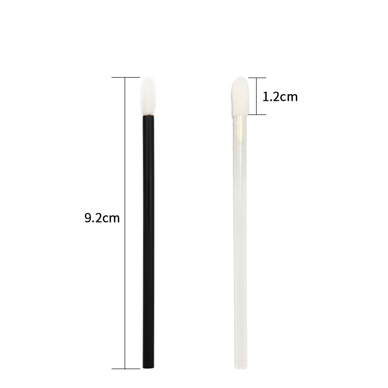 Pincel labial desechable 50/paquete, pincel para sombra de ojos flocado, pincel para base, pincel de maquillaje multifuncional, herramientas de maquillaje al por mayor