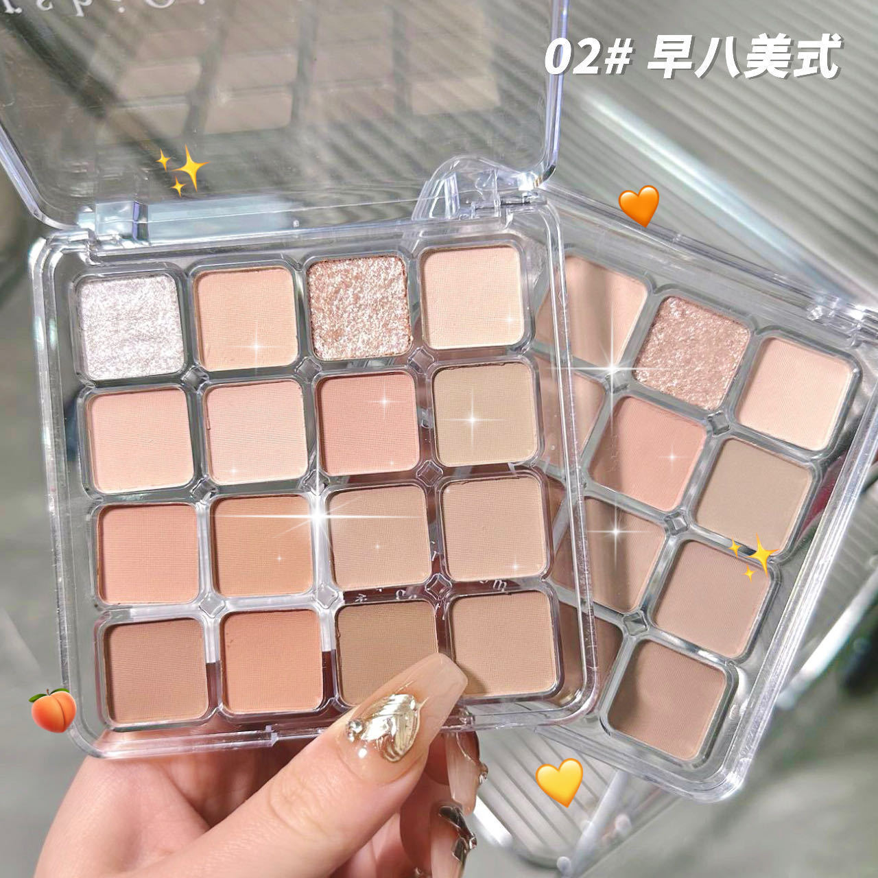 16 colores de sombras de ojos polvo brillante mate brillo alto brillo brillante estudiantes diarios baratos de sombras de ojos de color tierra baratos