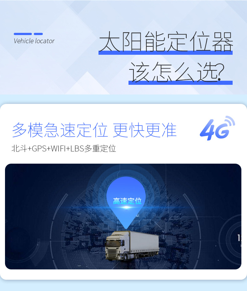 4g Solar-Powered Beidou Gps Tracker for Global Foreign Trade Asset Tracking, Long-Lasting Positioning Terminal for Trucks and Ships