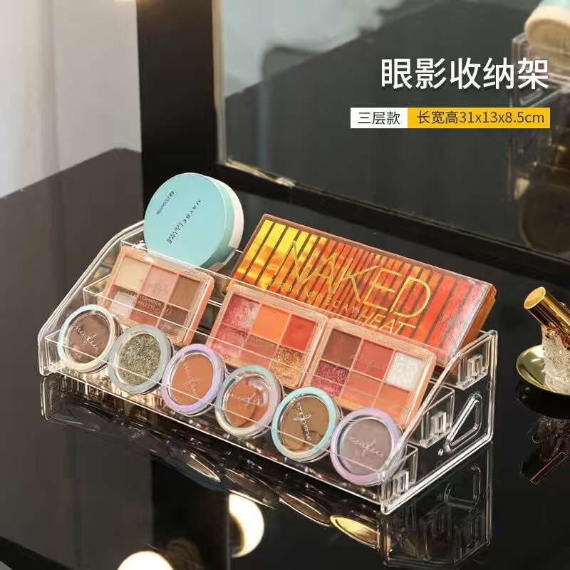 透明な階段の小さい置物の棚のバーの手は生放送して多機能の収納棚のアクリルの展示棚を陳列します。|undefined