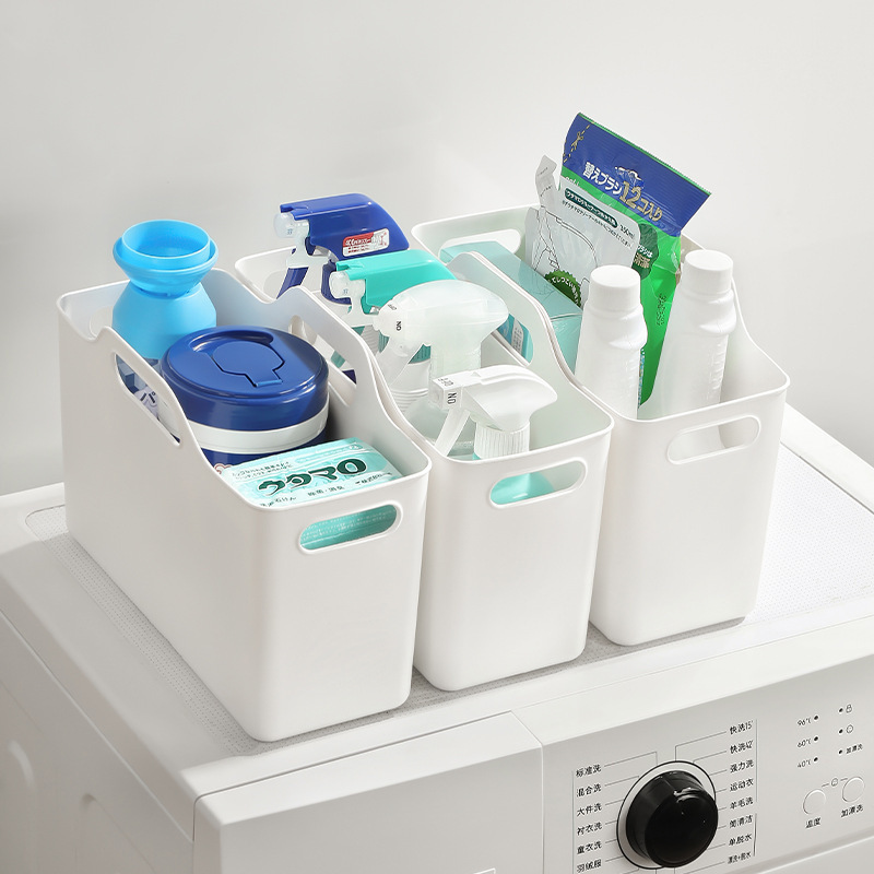 日本製プラスチック収納ボックスキャビネットクリーニング用品整理ボックス浴室雑貨収納バスケットポータブルハンドヘルド収納バスケット|undefined