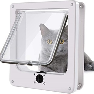 Cross-border supply rotating cat in and out of controllable direction door creative multi-functional cat door pet supplies