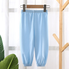 新款兒童夏季冰絲防蚊褲中小童休閒褲薄款男女童春秋運動透氣夏裝