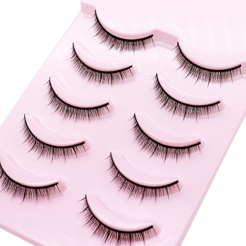 Natural short false eyelashes hard stem daily work simulation naked makeup can support double eyelashes false eyelashes a generation Natural short false eyelashes hard stem daily work simulation naked makeup can support double eyelashes false eyelashes a generation