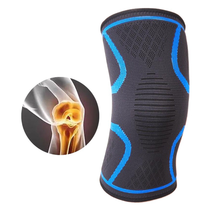 Punto de nylon deportes rótula hombres y mujeres Otoño e Invierno bádminton correr fitness rótula montañismo al aire libre rótula caliente