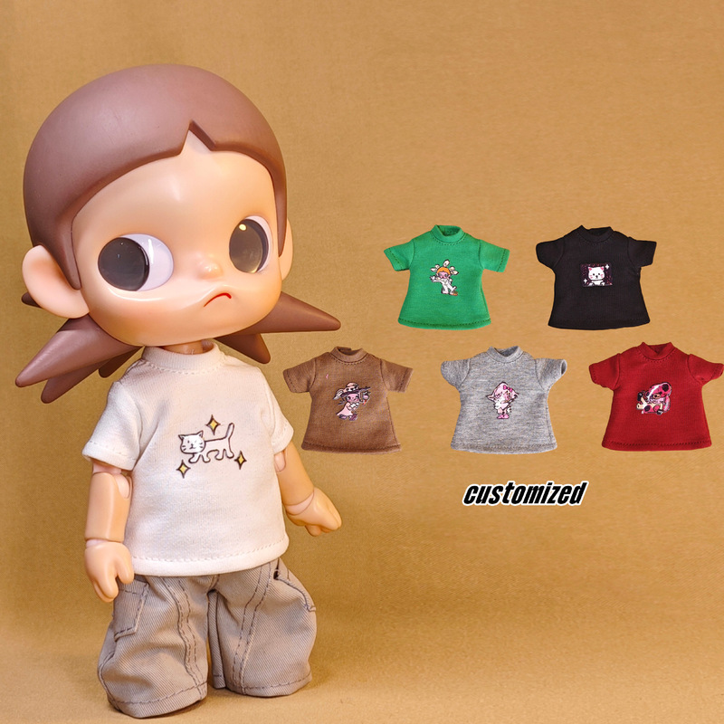 Zsiga Short-Sleeved Summer T-Shirt Bjd Doll Clothes 1/8 Scale Bjd Universal T-Shirt Cute Printed Casual Doll Clothes Zsiga Short-Sleeved Summer T-Shirt Bjd Doll Clothes 1/8 Scale Bjd Universal T-Shirt Cute Printed Casual Doll Clothes