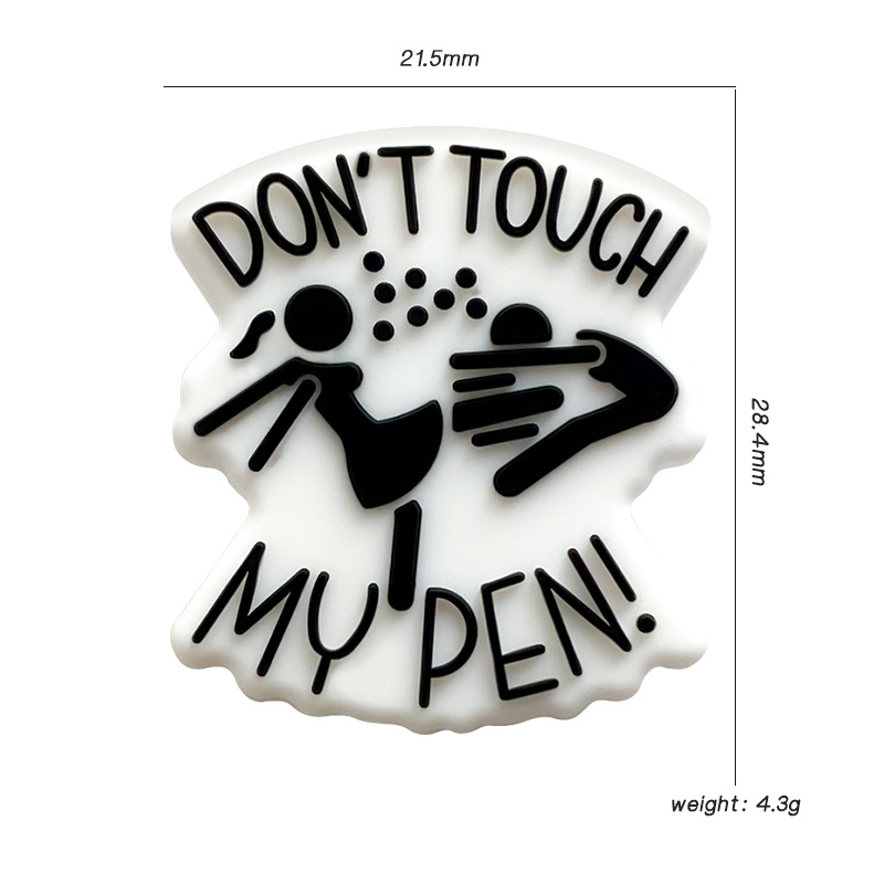 New Food-Grade Silicone Bead Cartoon DIY Bracelet Beads Accessories Baby Teething Ring