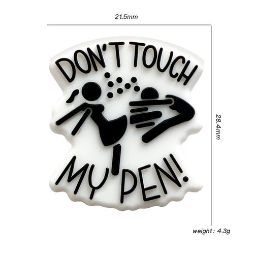 New Food-Grade Silicone Bead Cartoon DIY Bracelet Beads Accessories Baby Teething Ring