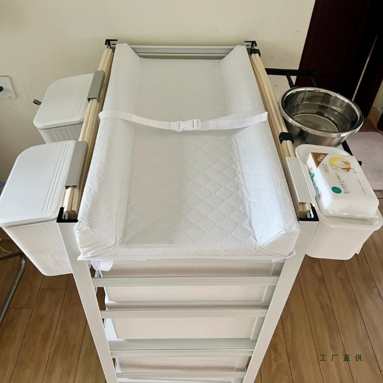 Baby Diaper Table Removable Baby Care Table Multi-Functional Crib Bedroom Kitchen Multi-Layer Storage Rack