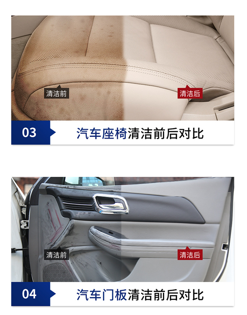 Yingsanhong Multi-Functional Foam Cleaner for Interior Cleaning and Maintenance, Dual-Use for Car and Home, Powerful Stain Removal and Refurbishment, No Need for Water Washing