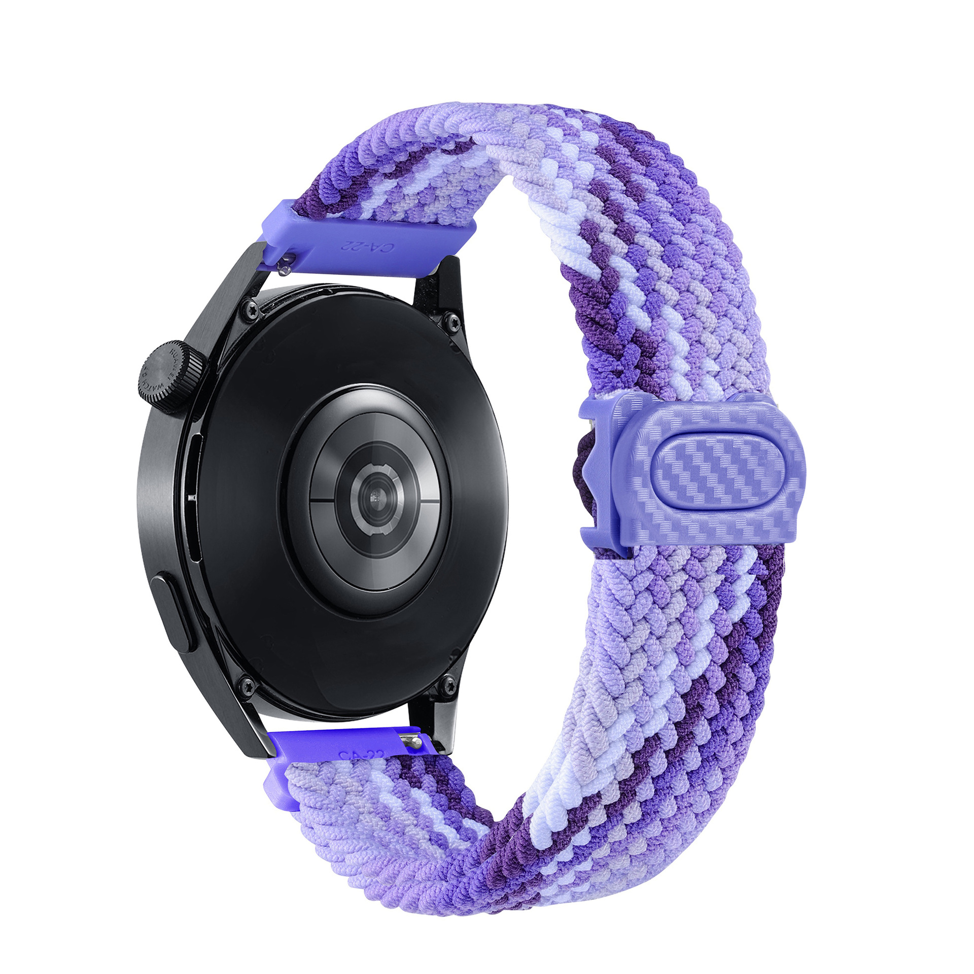 It is suitable for the carbon fiber texture snap braided strap of Samsung watch4657 and the strap of Huawei watch GT345 undefined
