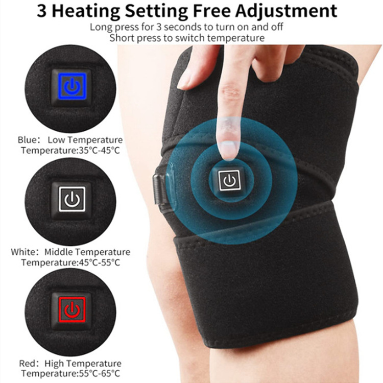 Electric heating knee hot compress ice compress strap electric heating knee pad warm old cold leg knee joint in stock