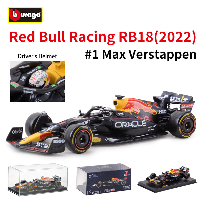 Bimei 1:43 Red Bull RB18 Formula Racing Car Model 2022 F1 Simulation Alloy Car Model Vestapan