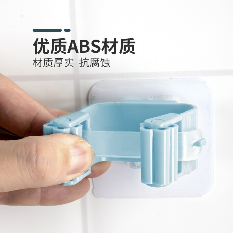 家庭用多機能パンチフリーモップクリップ収納フックドア後部ほうきハンガー壁掛けシームレスモップクリップ|undefined