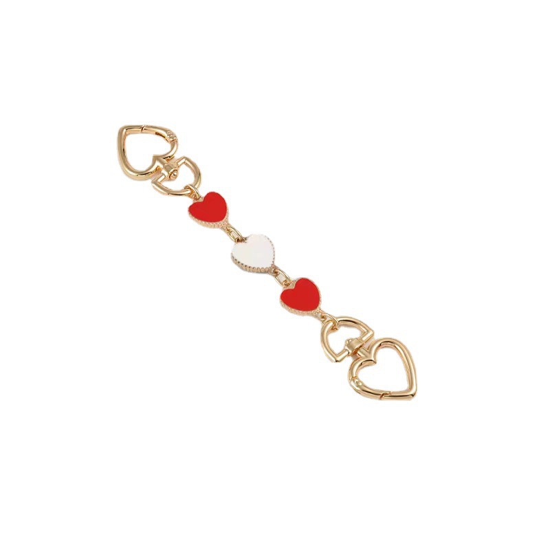 Venta directa de fábrica bolso de mahjong de fresa bolso de cadena de extensión de amor correa de hombro axila bolso largo con accesorios de cadena