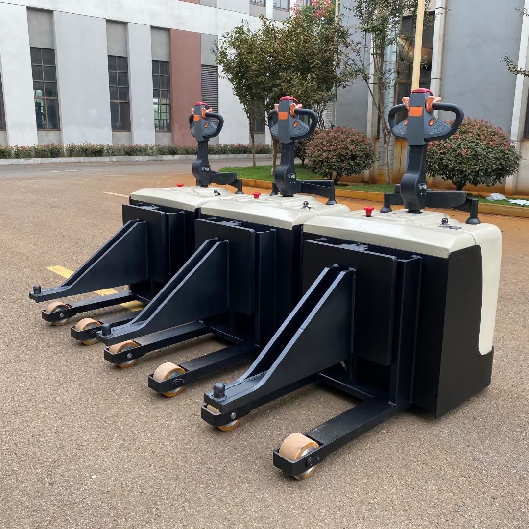 非标承载式电动牵引车可升降搬运站驾电动拖车头挂钩可上升牵引车