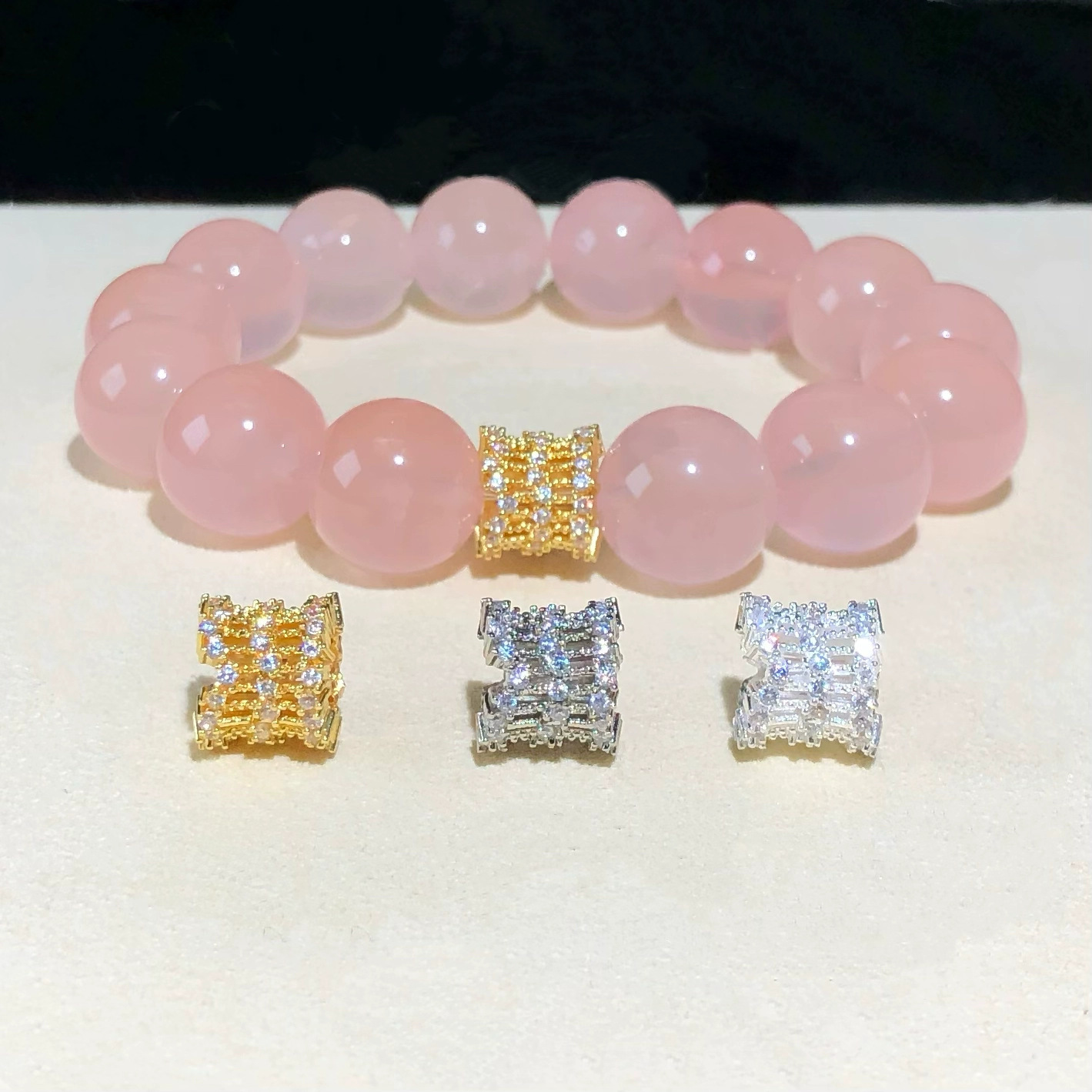 Color-Preserving Crystal Accessories Cut Out Lace Spacer Beads DIY Handmade Bracelet Necklace Beaded Accessories Jewelry