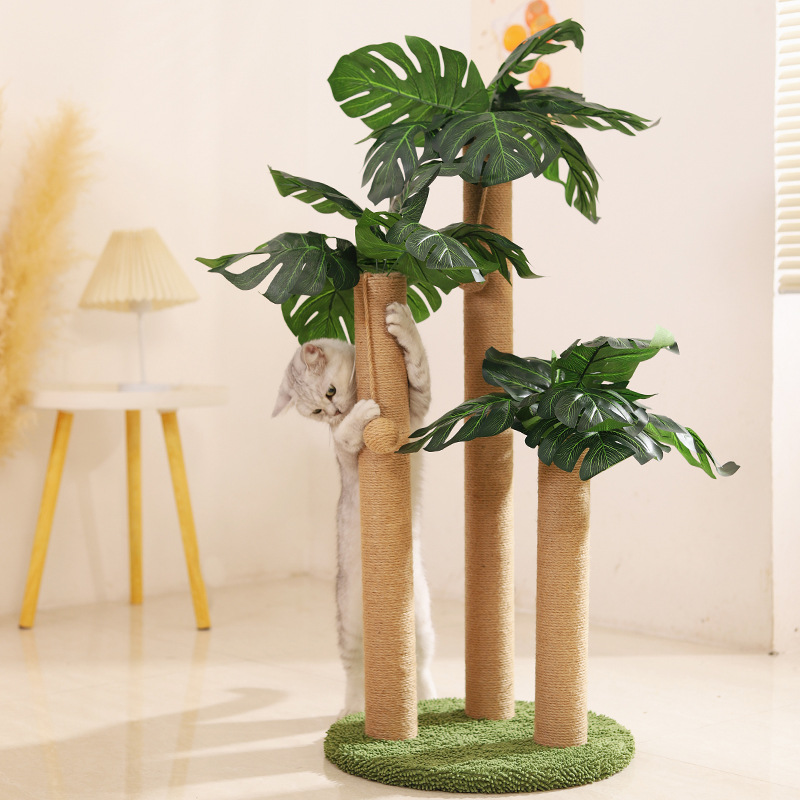 Marco de escalada para gatos Canna Canna Columna de captura para gatos Columna simple y tres columnas Marco de escalada para gatos de juguete