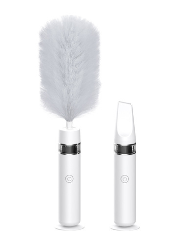 Electric Feather Duster Automatic Retractable Electrostatic Dust Duster Household Dust Sweeping Artifact Car Vacuum Cleaner