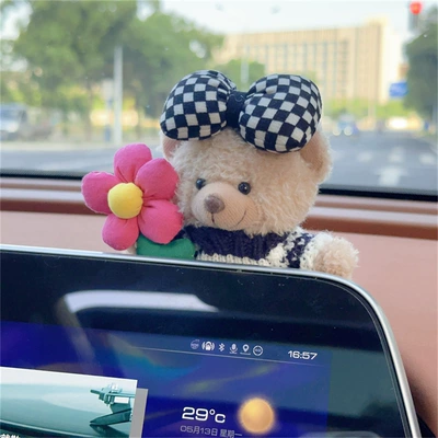 Car ornaments cartoon central control plush - foreign-style-bear-screen-ornaments-17