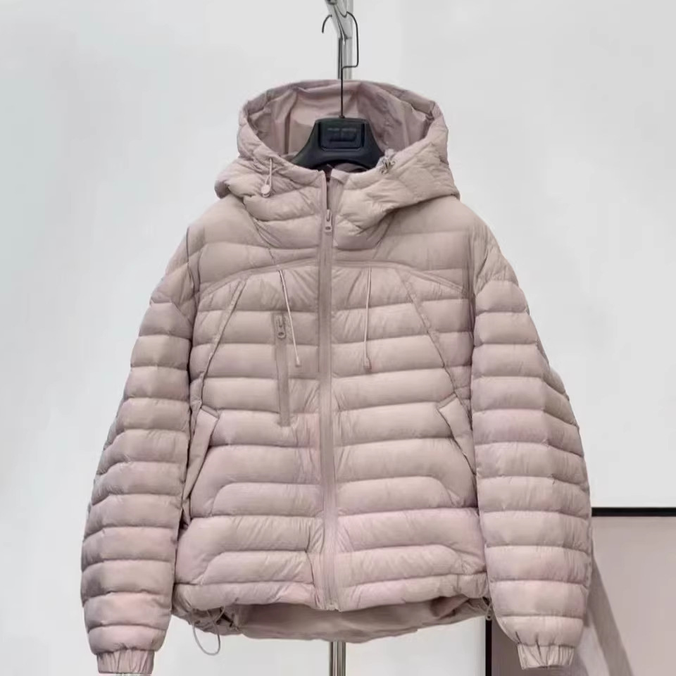 Small Lightweight 90 White Duck Down Jacket Women's Short 2025 Winter Loose Fashionable Hooded Warm Jacket