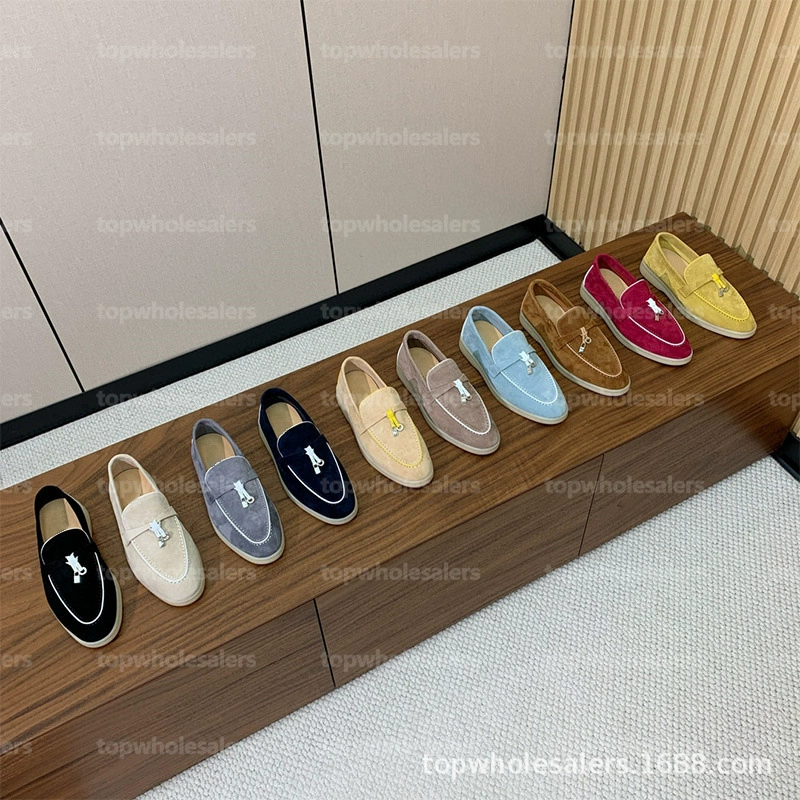 Спот трансграничное высокое качество loro * LP полутотаскивая пара обувь мягкая подошва роскошная летняя обувь Lefu