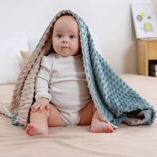 Spring and Autumn Soothing Beanie Blanket Newborn Baby Blanket Kindergarten Nap Air Conditioning Blanket Children's Small Quilt