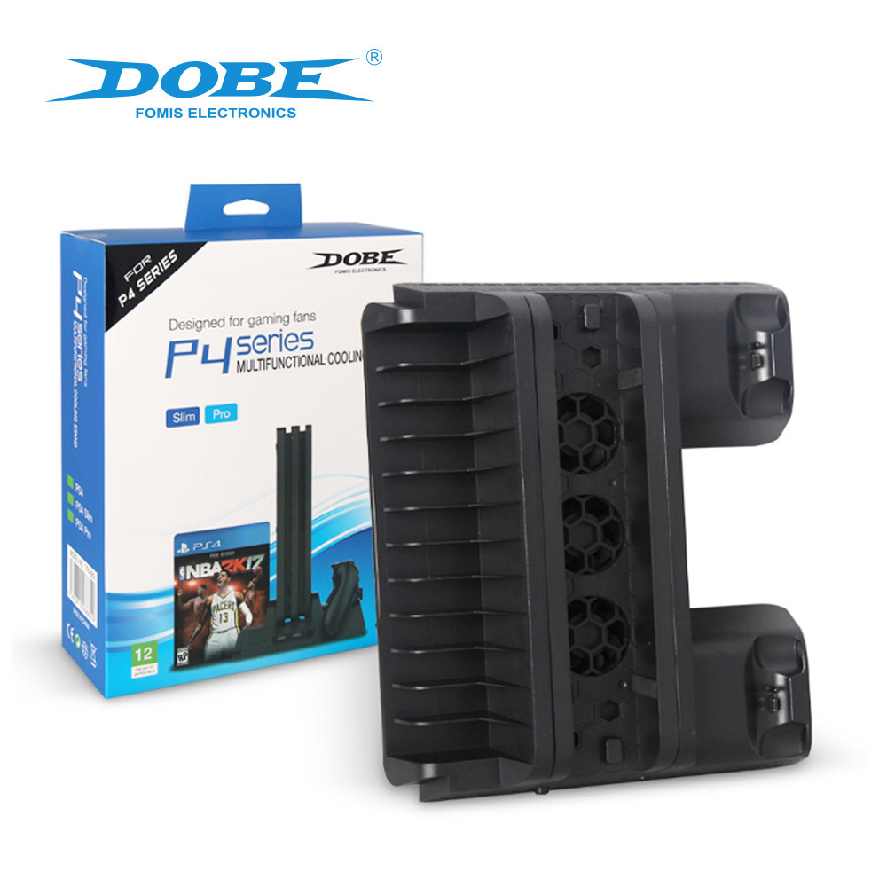 PS4 / SLIM / PRO Base de disipación de calor multifunción PS4 base ventilador de disipación de calor + soporte de disco + doble carga TP4-882